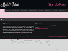 Tablet Screenshot of modelguides.co.uk